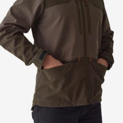 VESTE SOFTSHELL CHASSE MARRON 500 -Plein Air Camping Magasin veste softshell chasse marron 500 4